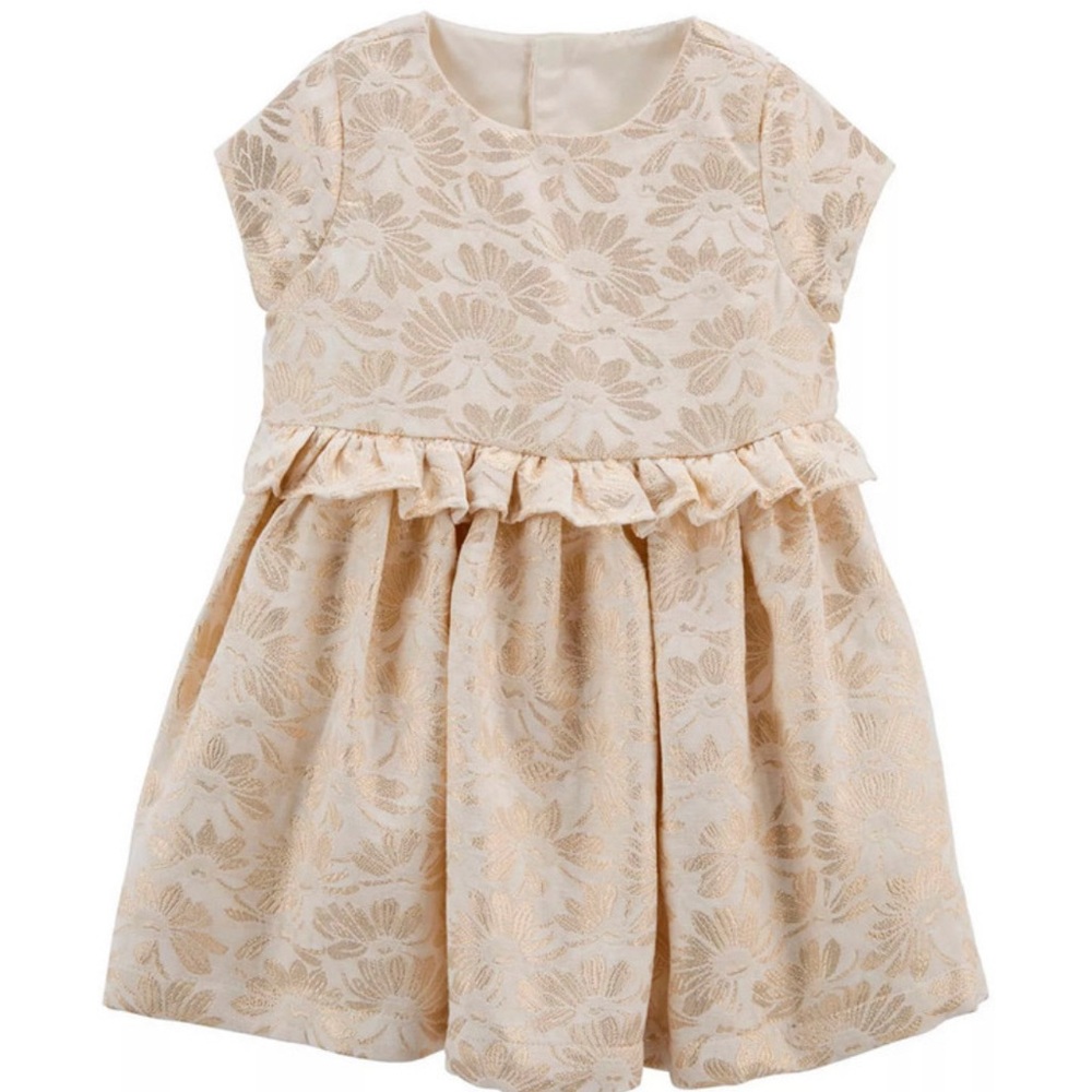 Carter's Cream Floral Kids Formal Dress -12M
